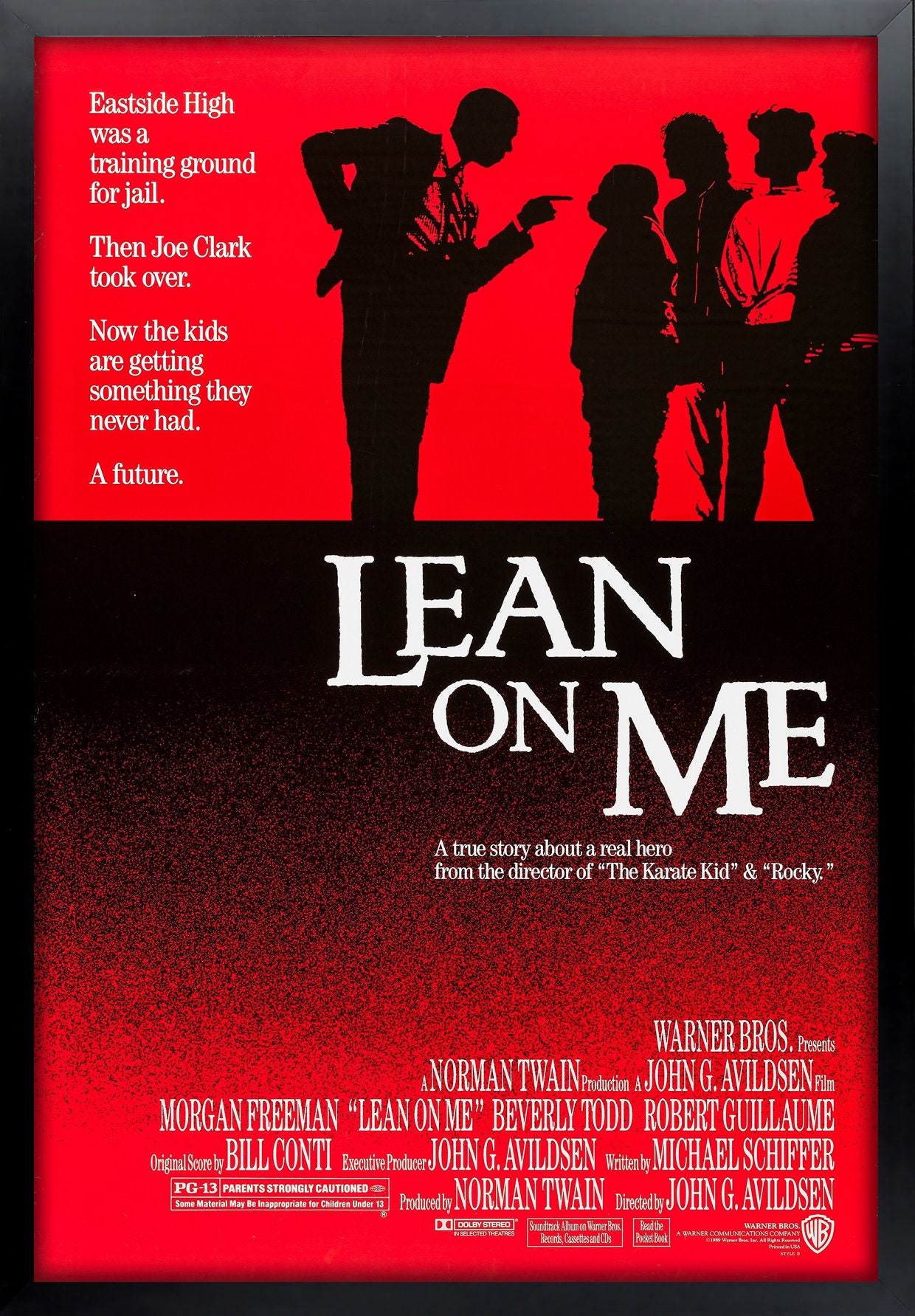 Lean on Me Movie Poster Framed and Ready to Hang. - Etsy