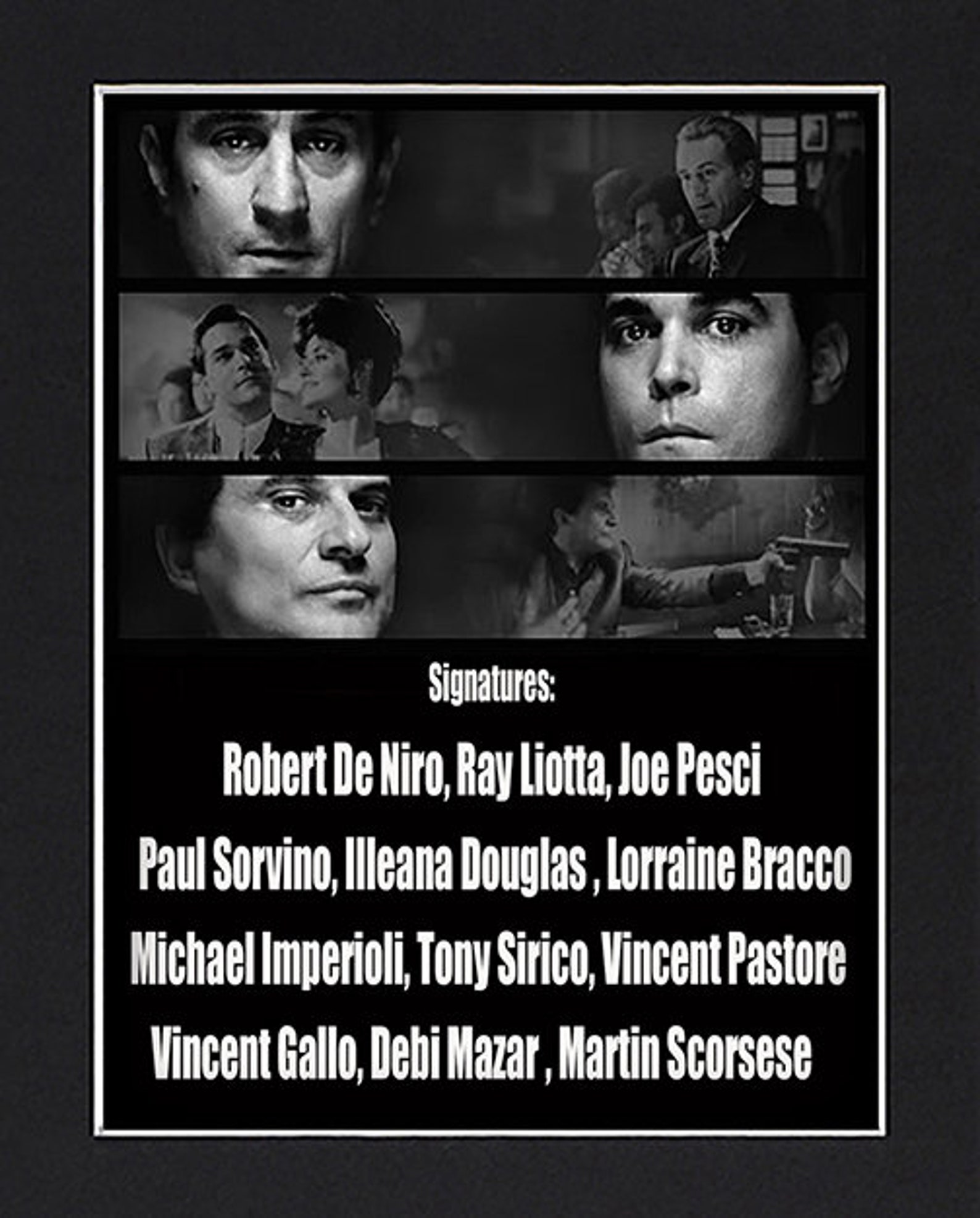 Goodfellas Signed Movie Poster Framed and Ready to Hang Etsy