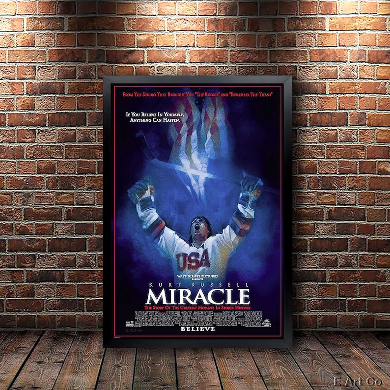 Miracle Movie Poster Framed and Ready to Hang. Etsy