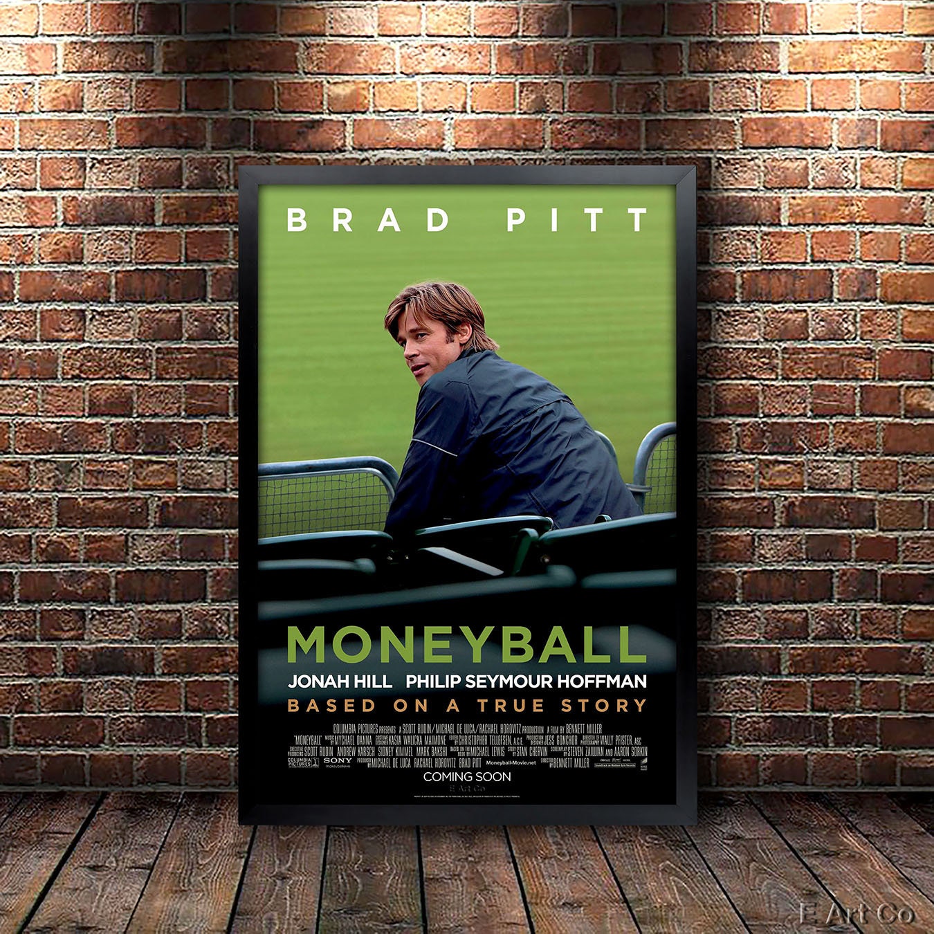 Moneyball Movie Poster Framed and Ready to Hang. - Etsy Australia