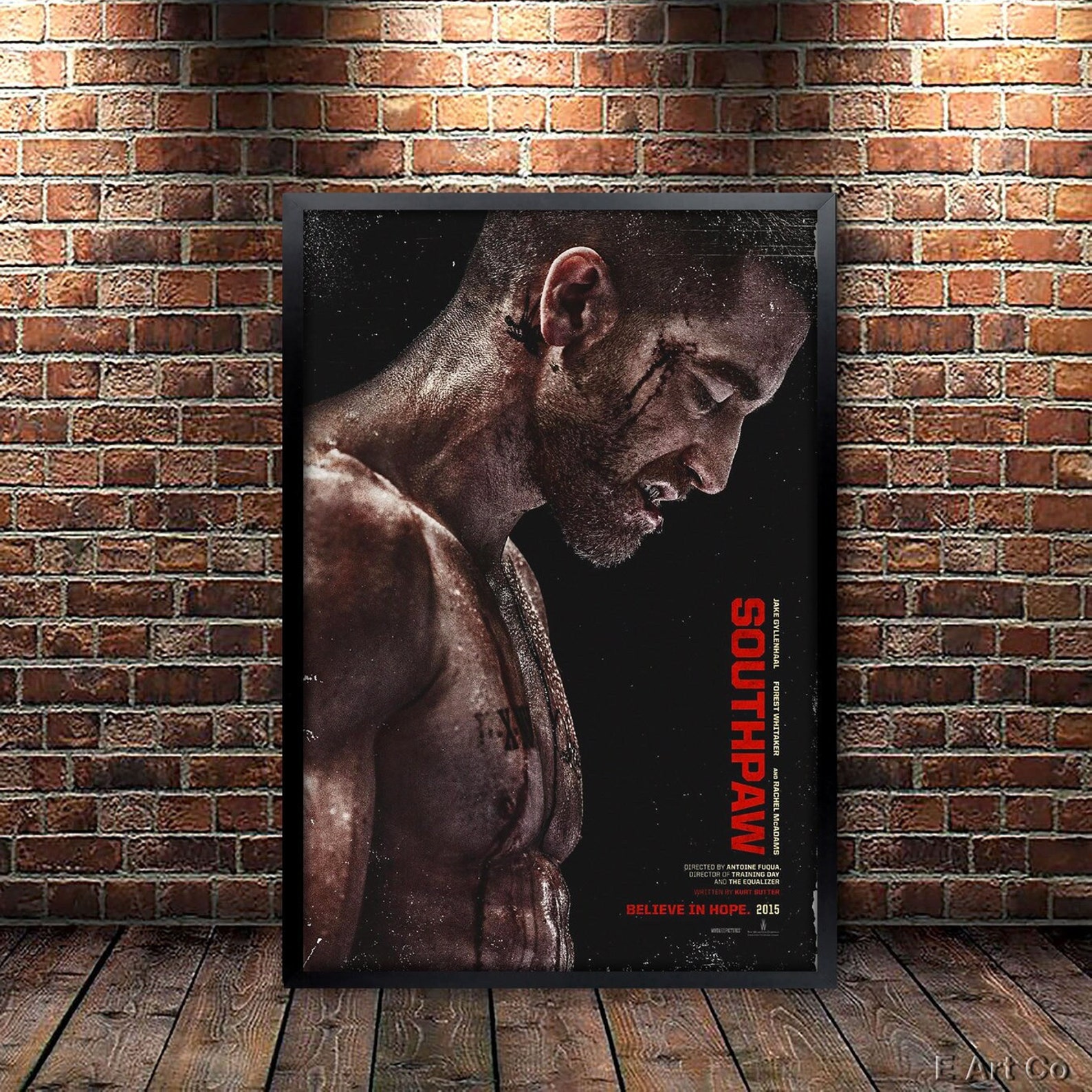 Southpaw Movie Poster Framed and Ready to Hang. Etsy