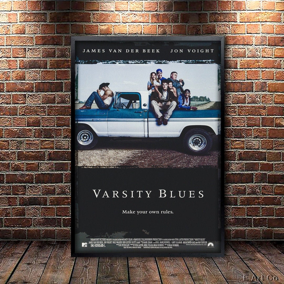 Varsity Blues Movie Poster Framed and Ready to Hang. Etsy.de