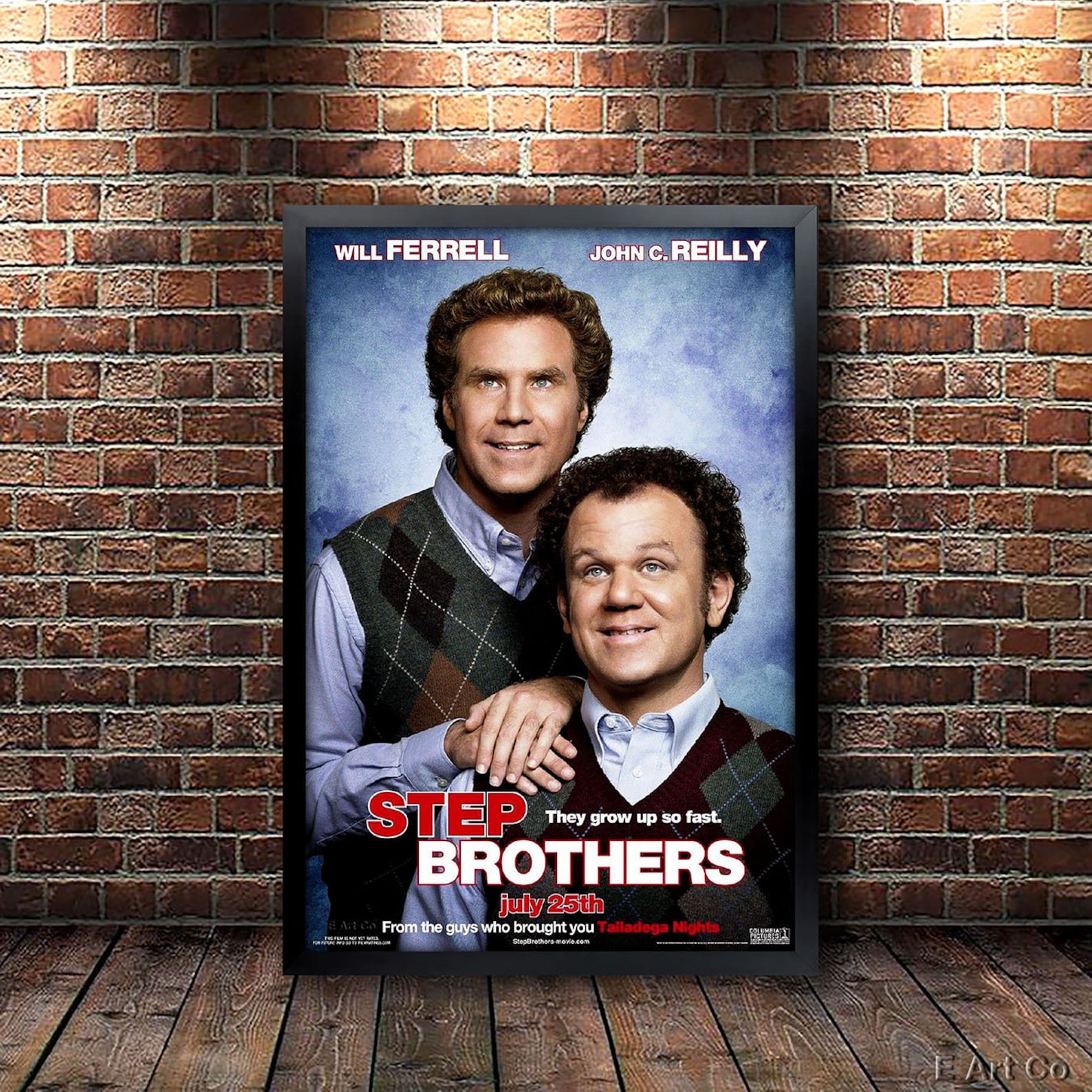 Step Brothers Movie Poster Framed and Ready to Hang. Etsy