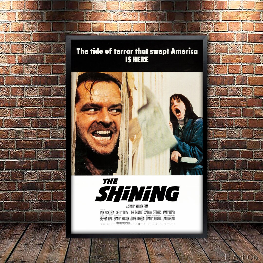 The Shining Movie Poster Framed and Ready to Hang. Etsy