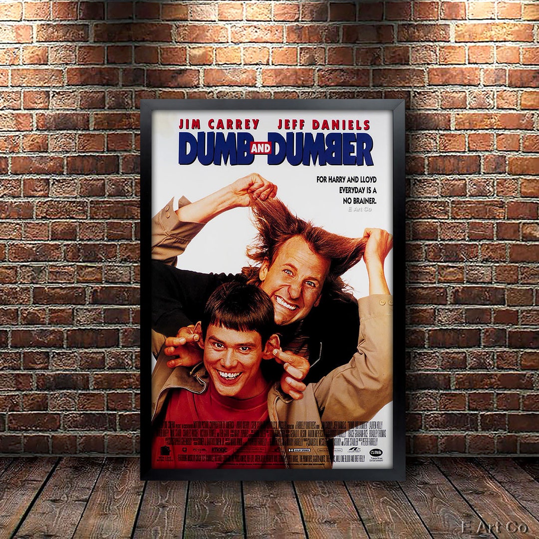 Dumb and Dumber Movie Poster Framed and Ready to Hang. Etsy