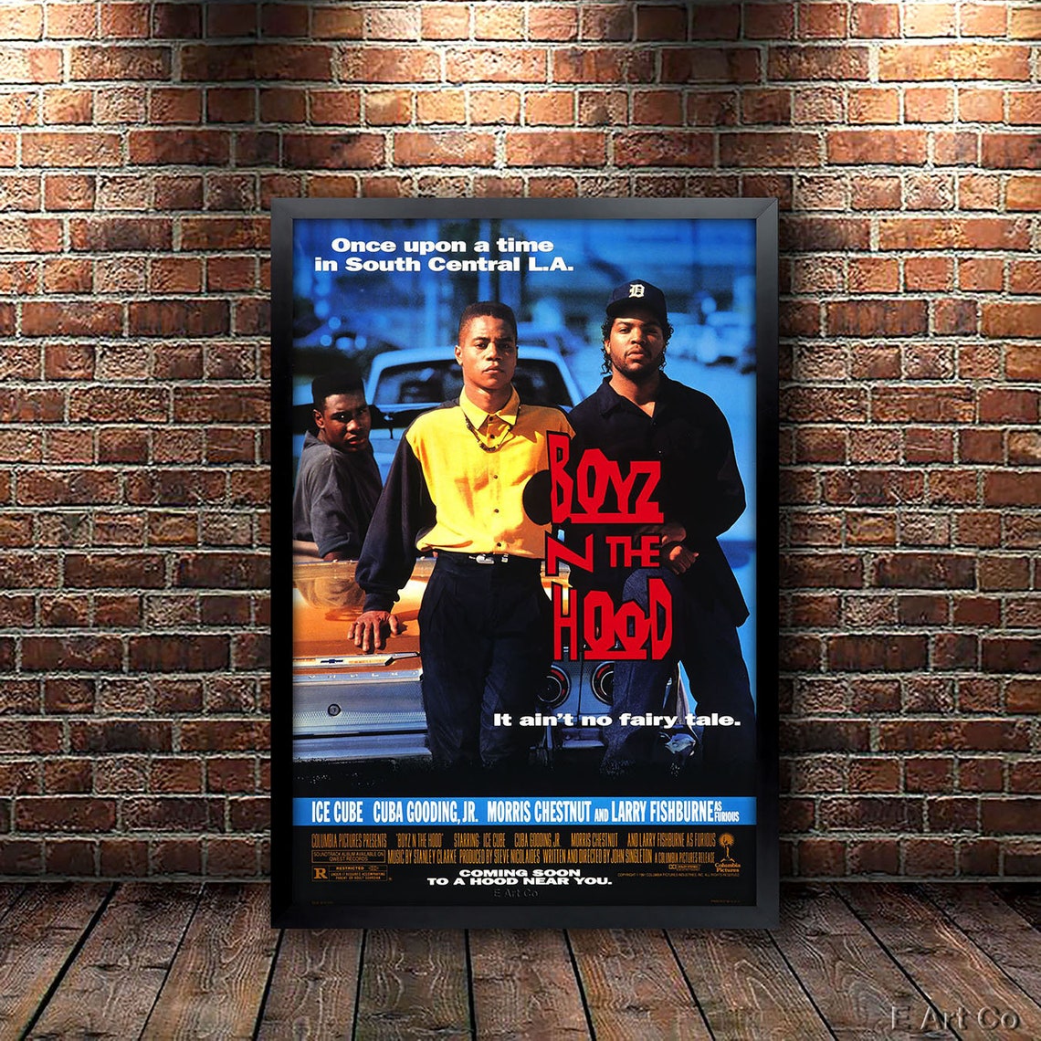 Boyz N the Hood Full Size Movie Poster Framed and Ready to Etsy