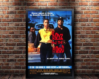 Boyz n the Hood, Full Size Movie Poster, Framed and Ready to Hang.