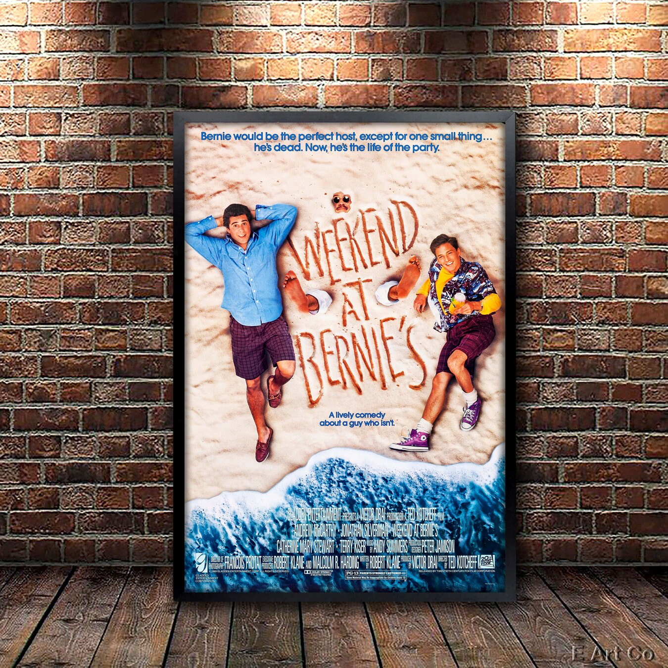 Weekend at Bernie's Poster Framed and Ready to Hang. - Etsy
