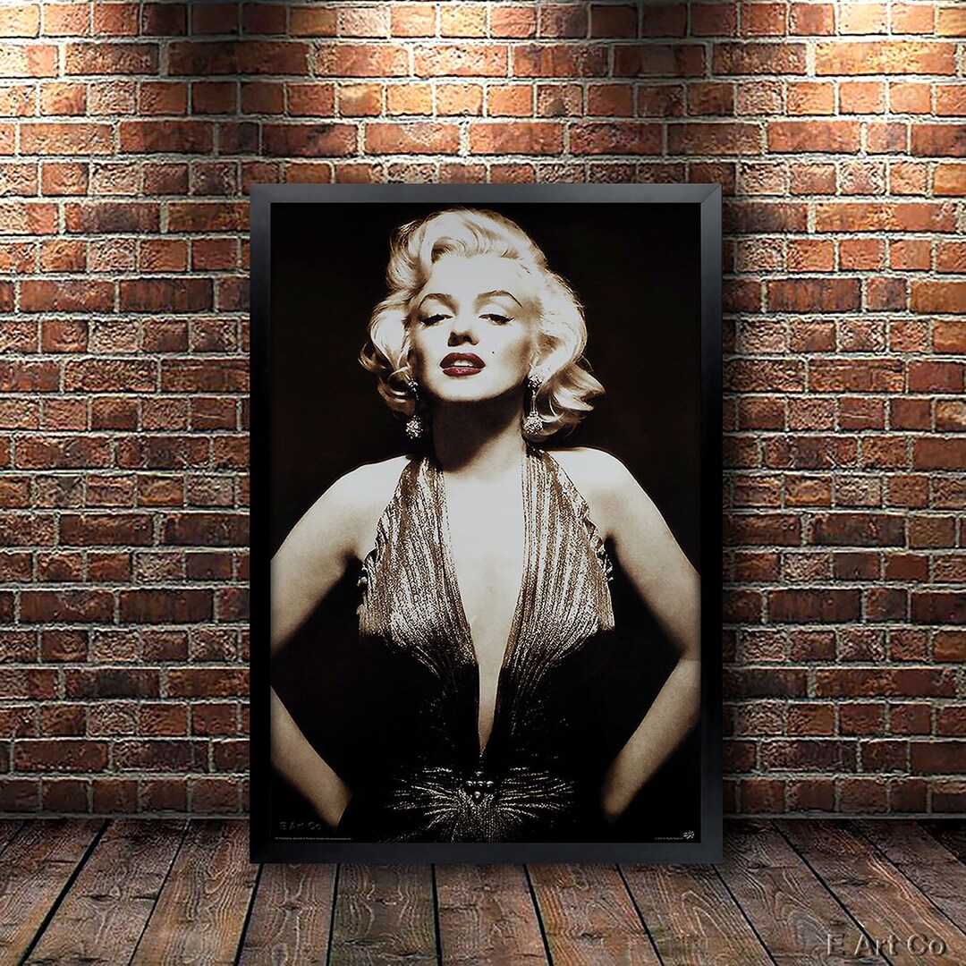 Marilyn Monroe Movie Poster Framed and Ready to Hang. - Etsy