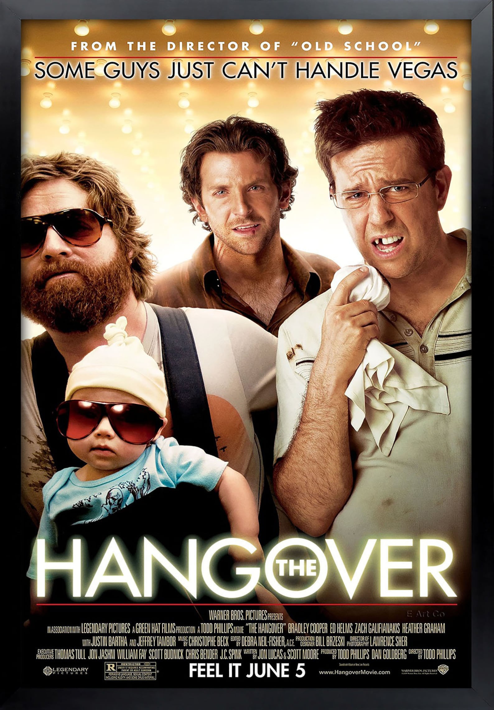 The Hangover Movie Poster Framed and Ready to Hang. Etsy