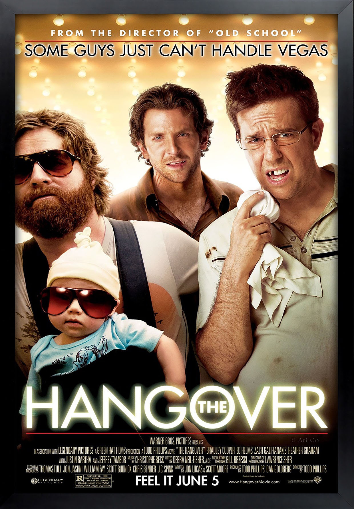 The Hangover Movie Poster Framed and Ready to Hang. Etsy