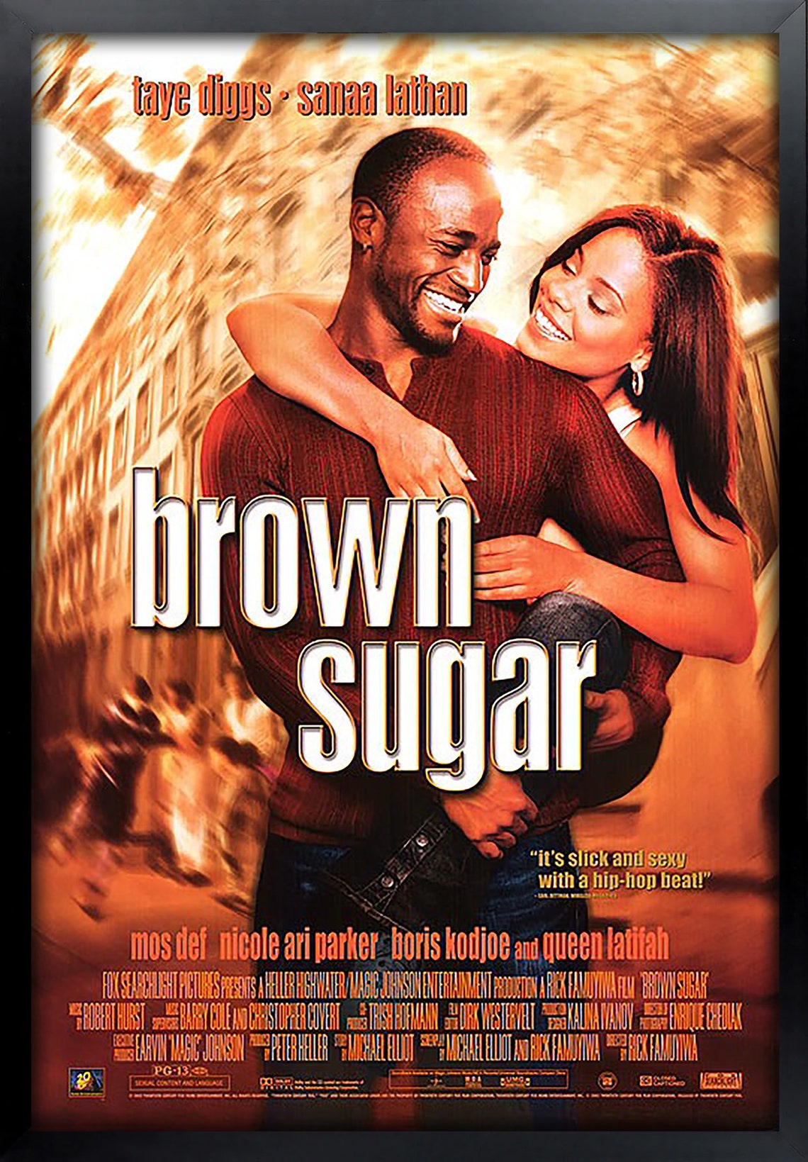 Brown Sugar Movie Poster Framed and Ready to Hang. Etsy