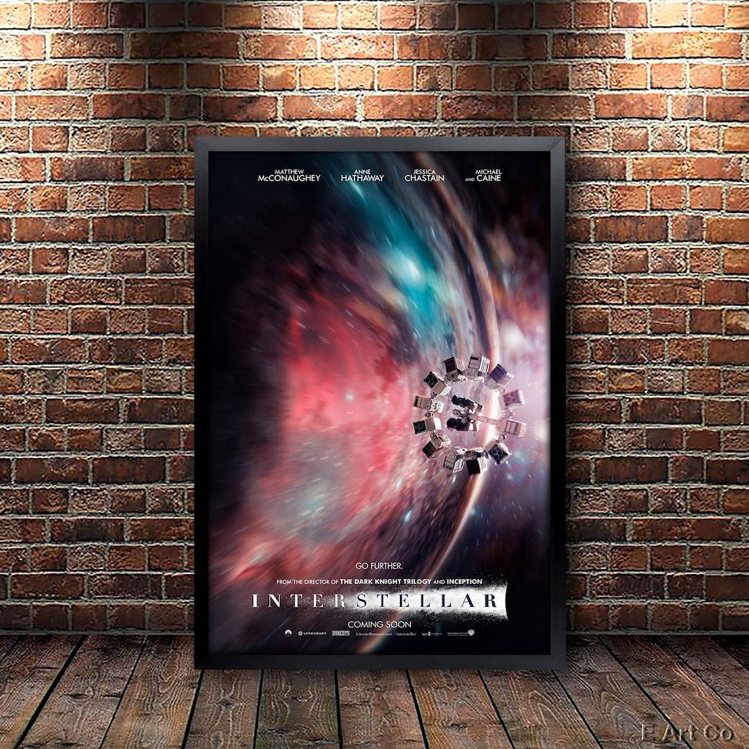 Interstellar Movie Poster Framed and Ready to Hang. - Etsy