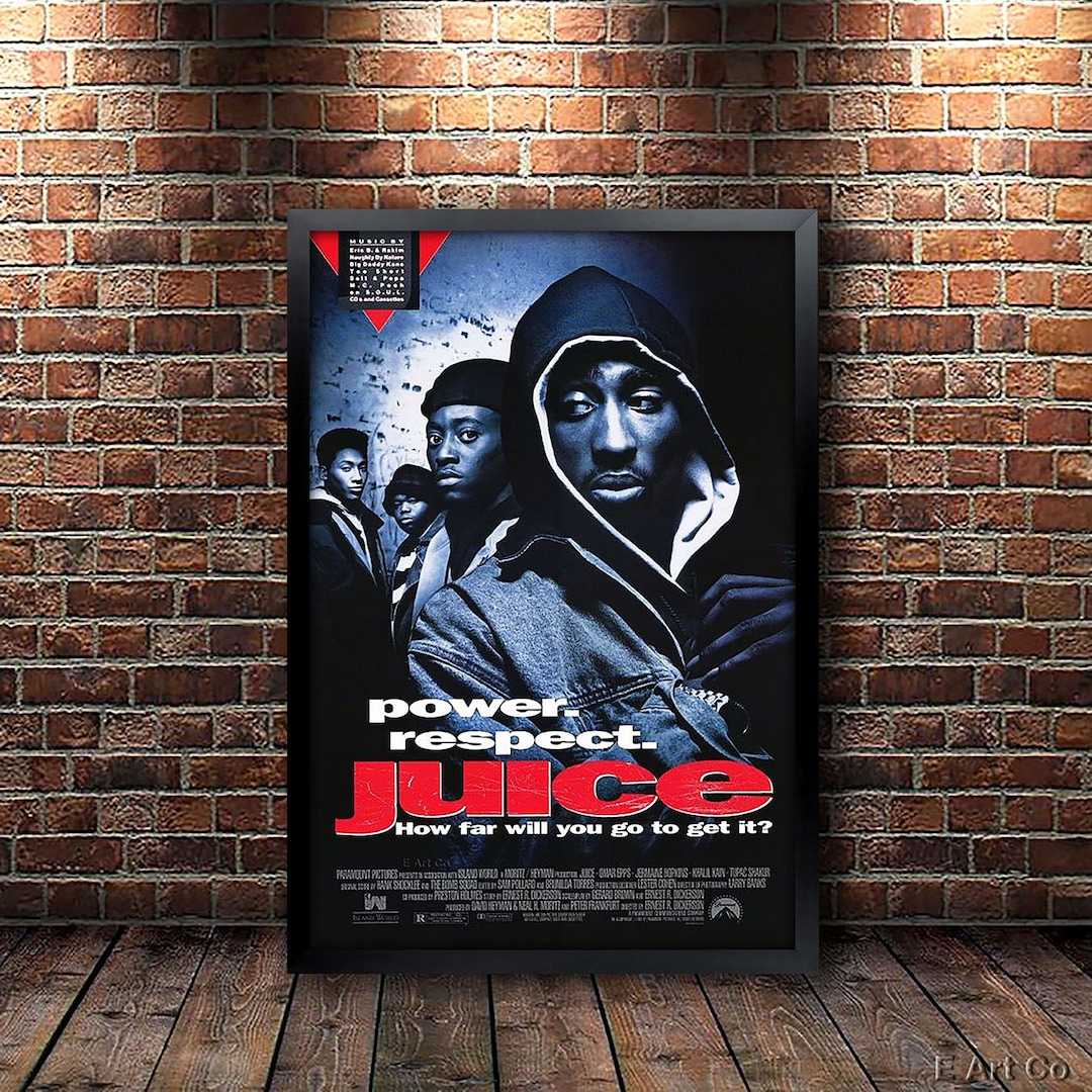 Juice, Movie Poster, Framed and Ready to Hang. - Etsy