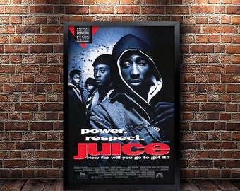 Juice, Movie Poster, Framed and Ready to Hang.