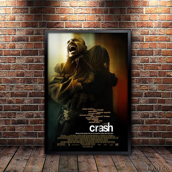 Crash Movie Poster Framed and Ready to Hang. 