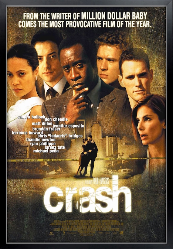 Crash Movie Poster Framed and Ready to Hang. 