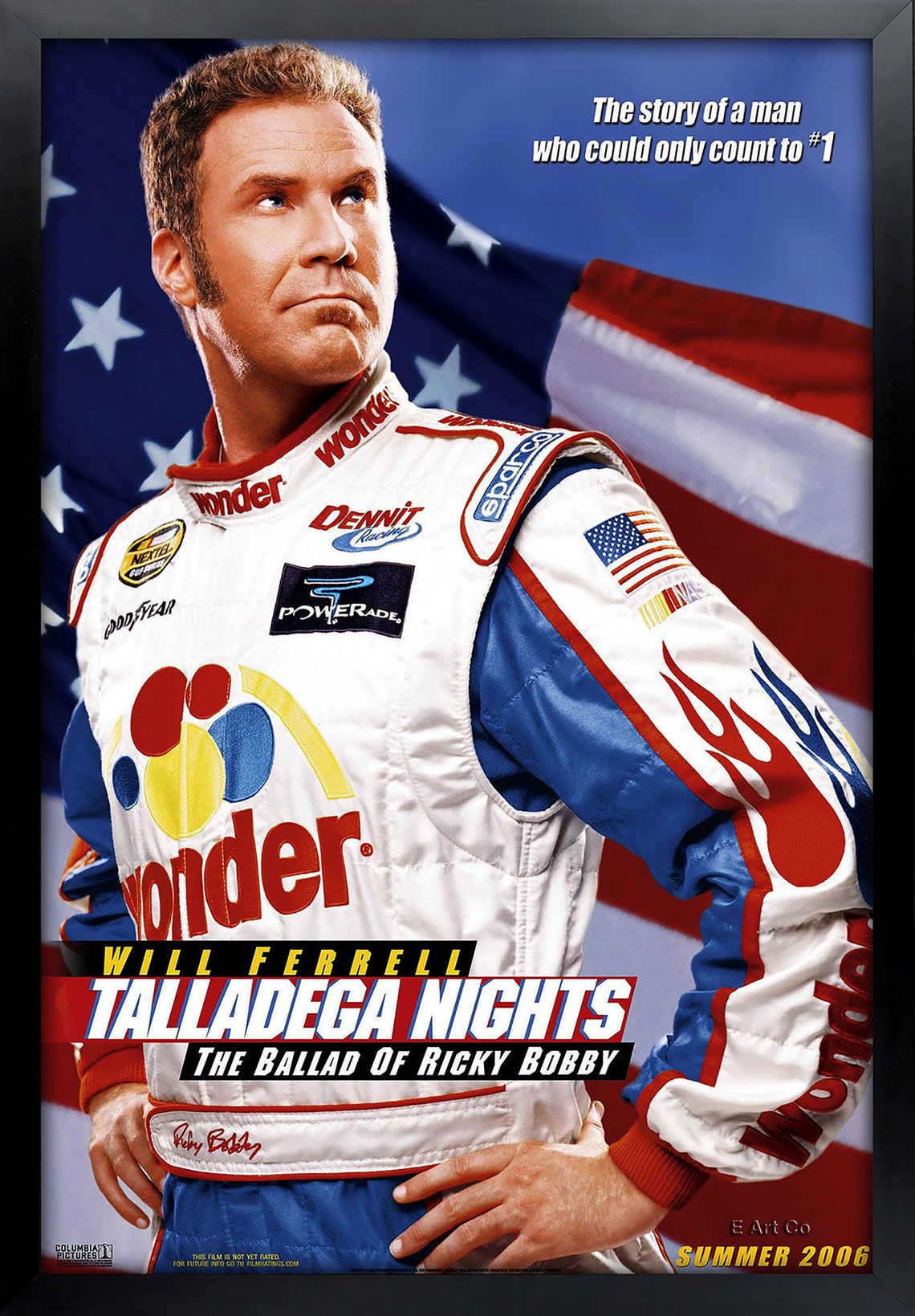 Talladega Nights the Ballad of Ricky Bobby Movie Poster Etsy