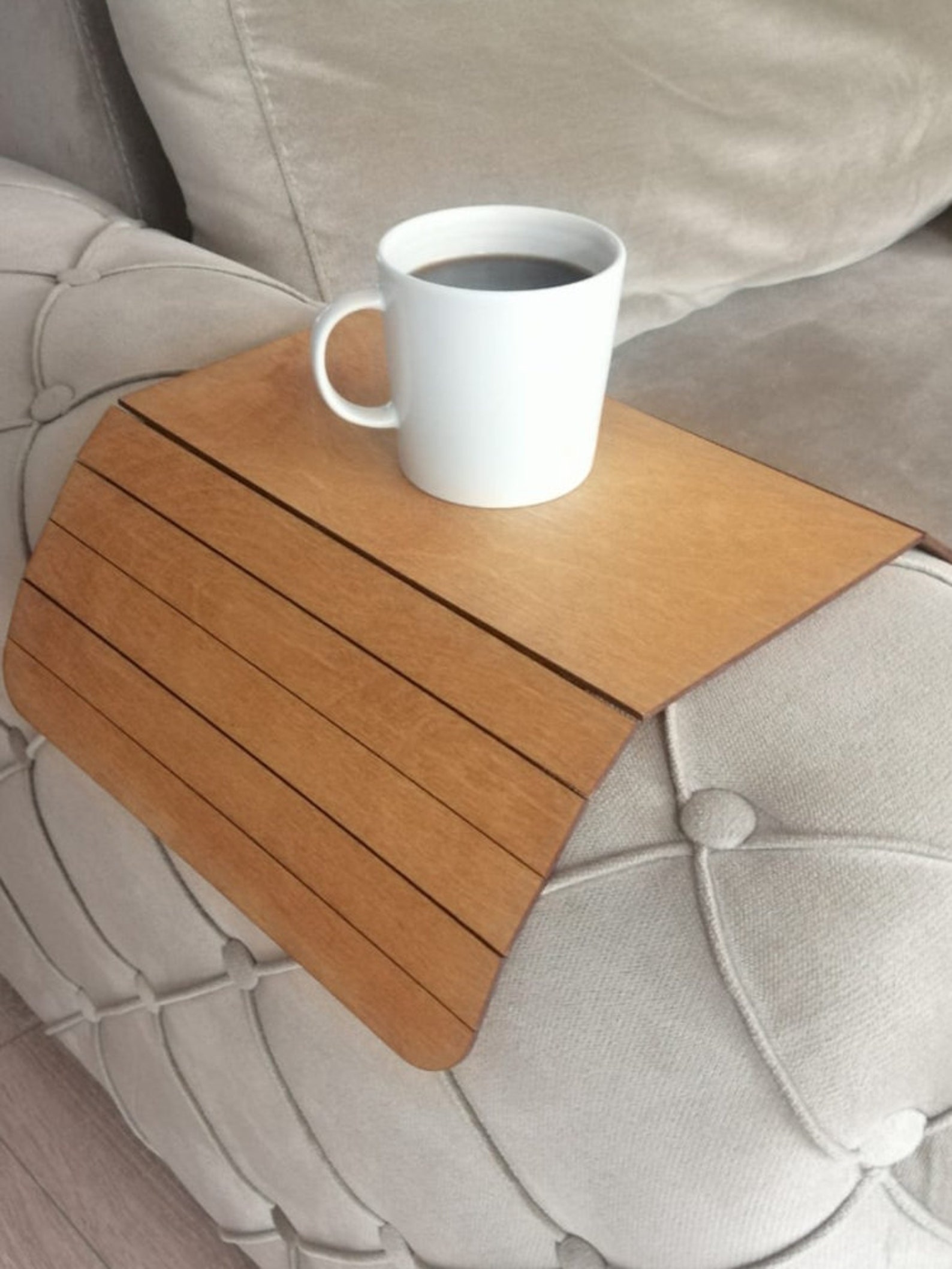 Sofa Arm Tray Table Couch Arm Tray Wood Sofa Arm Tray 2 Etsy