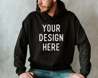 Download Black Hoodie Mockup Etsy