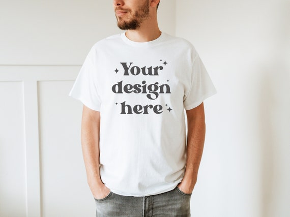 Gildan white tee shirt online