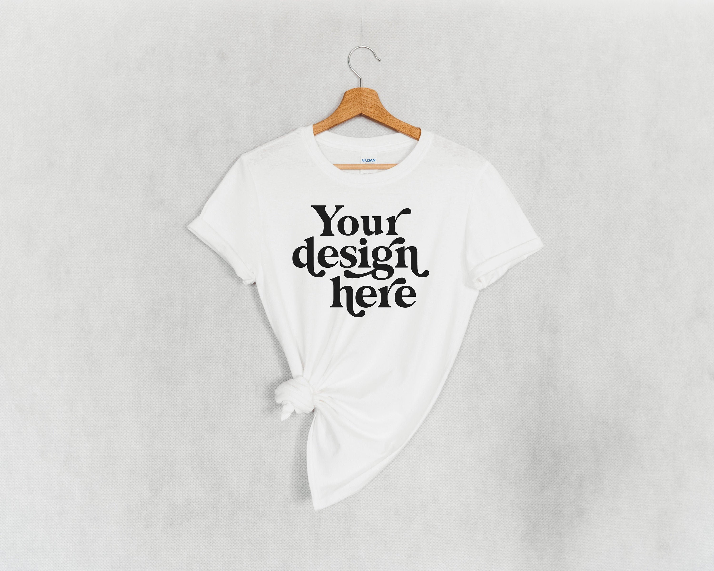 Download Simple Gildan 64000 Mockup White T Shirt Mockup White Gildan Etsy