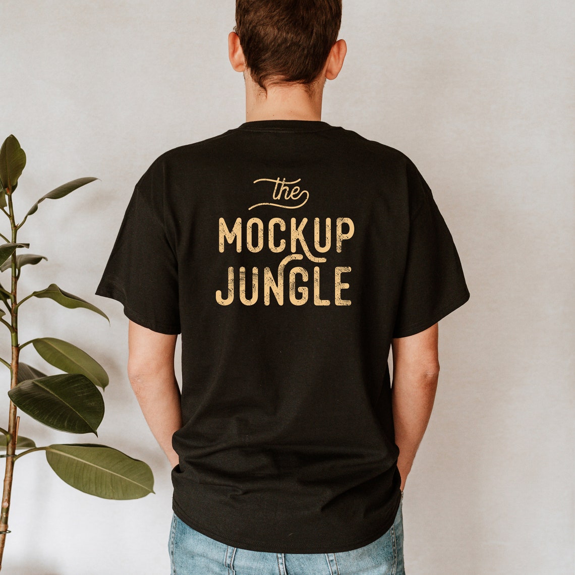 black gildan mockup