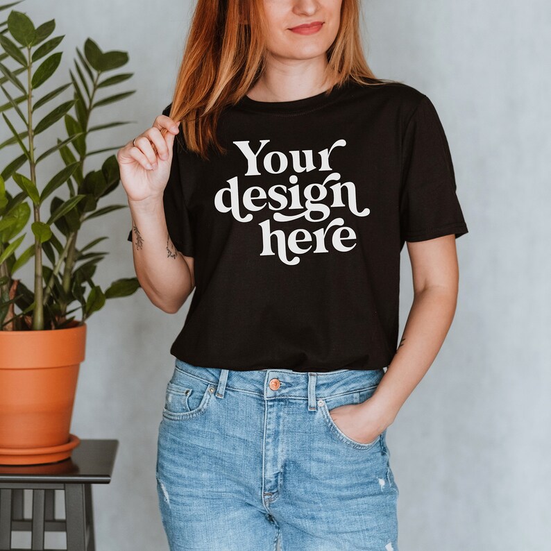 Download Gildan 64000 Black Mockup T Shirt Mockup Black Blank T Shirt Mockup Art Collectibles Photography Aabenthus Cbs Dk
