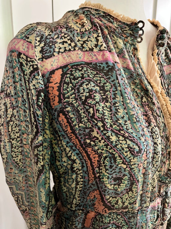 Antique paisley dress - image 3