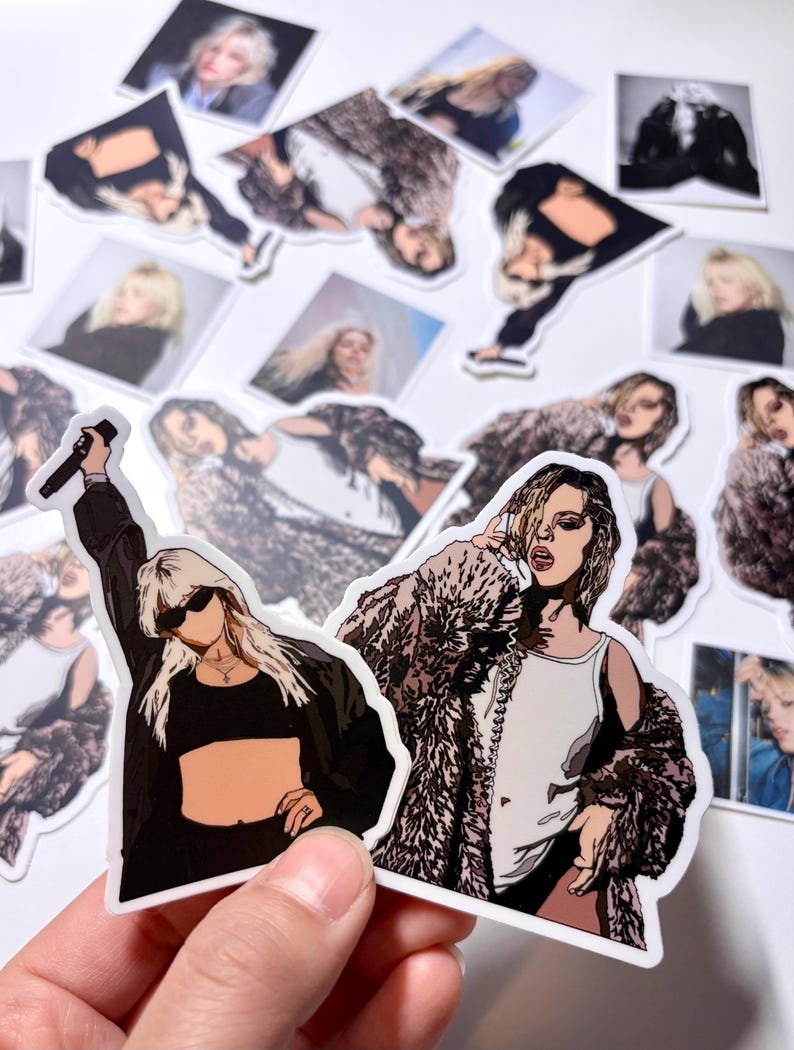 Reneé Rapp Digital Art Stickers (BITE ME, Coachella) - Reneé Rapp Sticker, Reneé Rapp Shirt, Reneéchella, Leave Me Alone, Snow Angel image 1