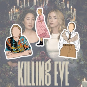 Villanelle Stickers - Killing Eve Stickers, Killing Eve Season 4, Killing Eve Sticker Sheet, Jodie Comer, Sandra Oh, Villanelle