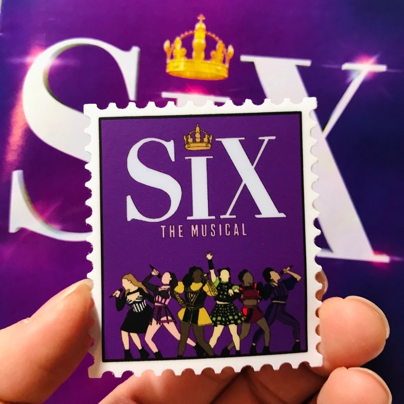Broadway Stamp Stickers (Vinyl) - Broadway Stickers, Musical Stickers, Hamilton, Waitress, Six, Hadestown, Wicked, DEH afbeelding 5