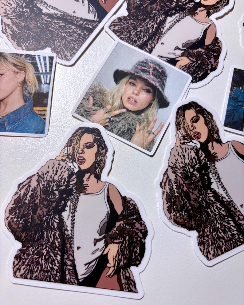 Reneé Rapp Digital Art Stickers (BITE ME, Coachella) - Reneé Rapp Sticker, Reneé Rapp Shirt, Reneéchella, Leave Me Alone, Snow Angel image 3
