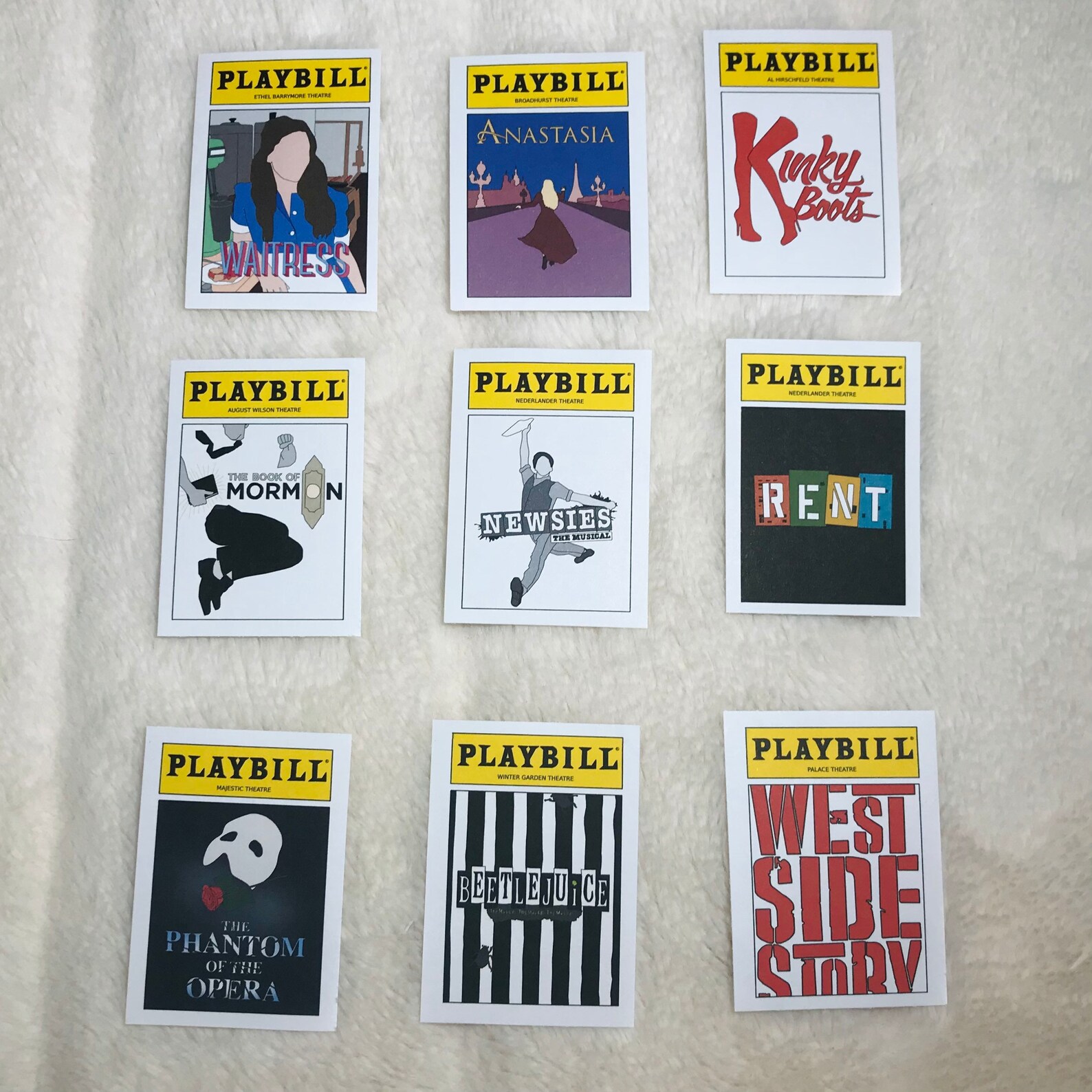 Broadway Playbill Stickers Musical Stickers Hamilton - Etsy