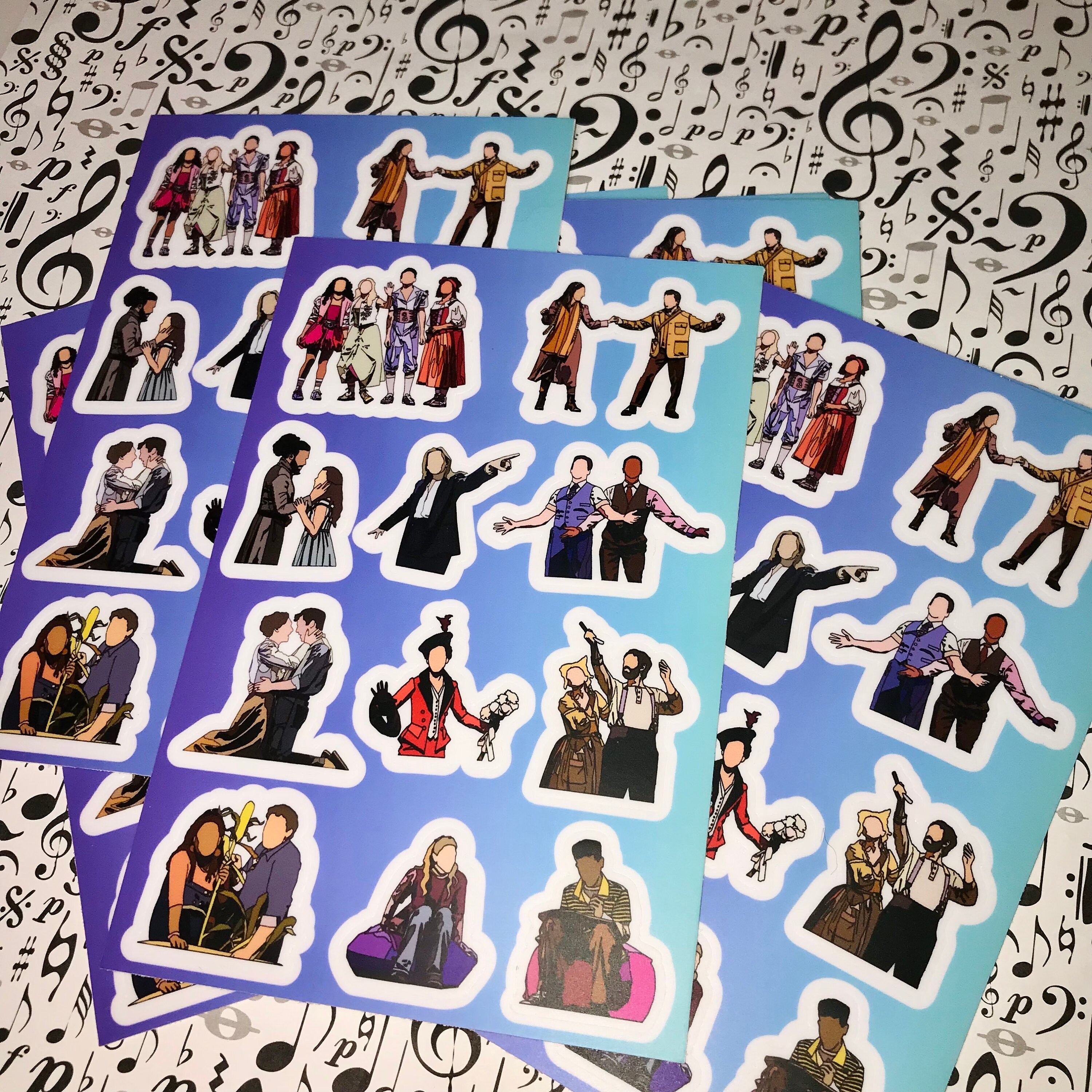 Sticker Julit Broadway Sticker Sheet - Broadway Stickers, & Juliet, Kimberly Akimbo ...