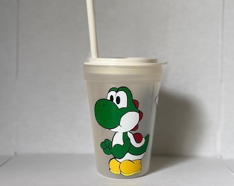 Kids or Adult Reusable Yoshi Cup Tumbler