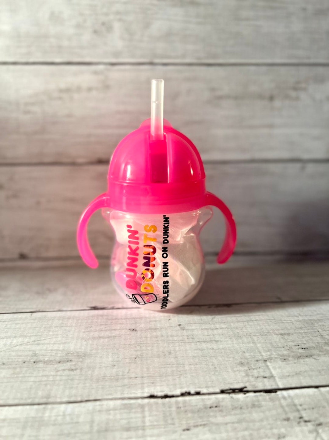 Kids Dunkin Donuts Sippy Cup Reusable Cup Bottle Etsy