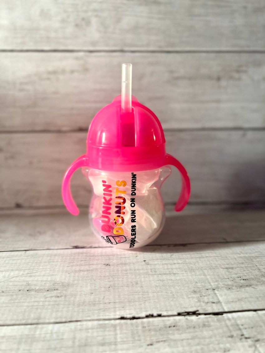 Elephant Munchkin Flip & Go Straw Cup Personalized. Mint Green