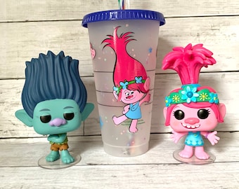 Troll Hair Don't Care Reusable Venti Starbucks Confetti Cup Tumbler