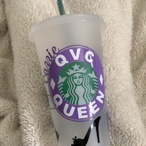 QVC Queen Starbucks reusable venti cold cup tumbler