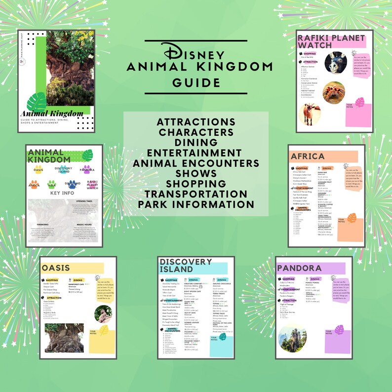 Disney World Animal Kingdom Guide | Etsy