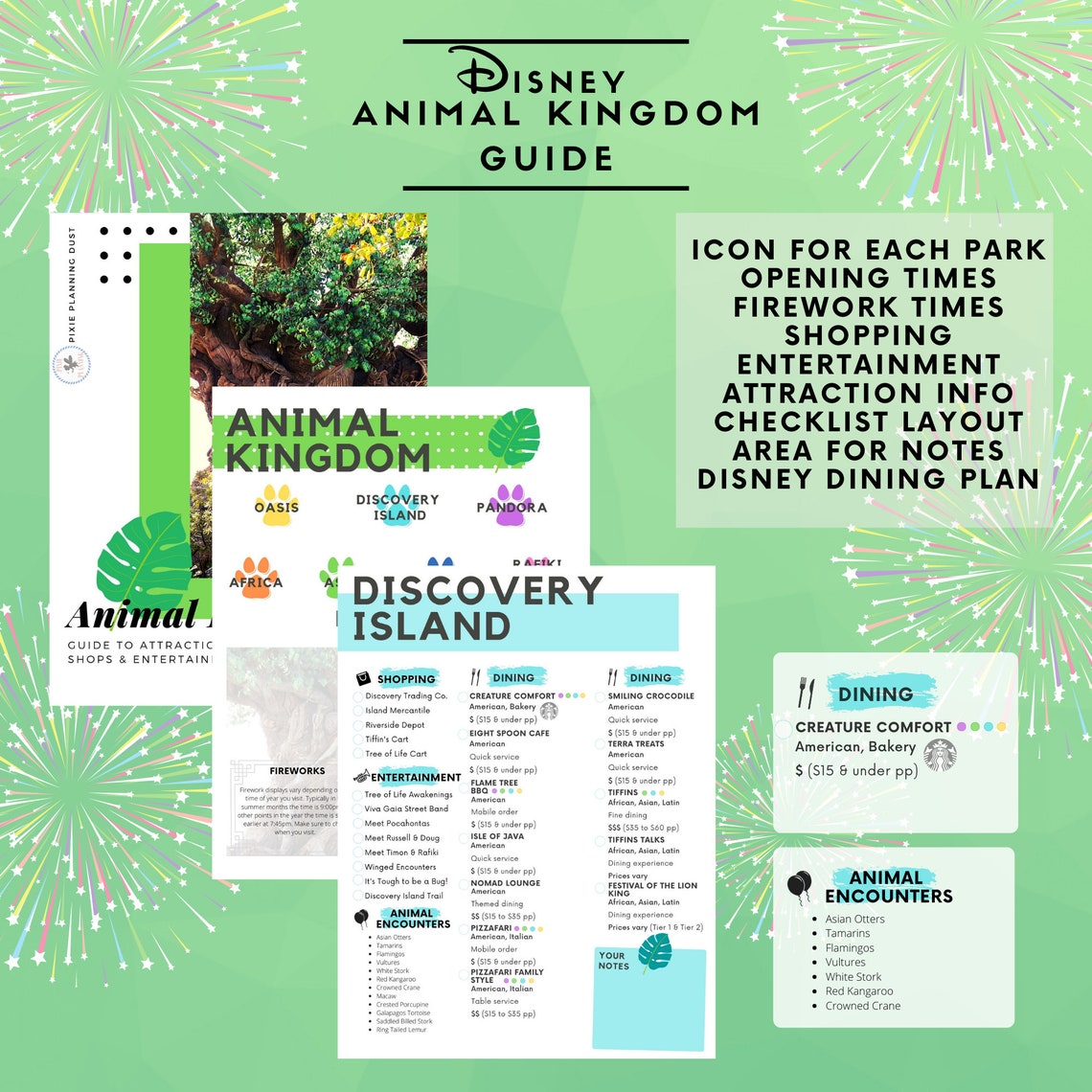 Disney World Animal Kingdom Guide | Etsy