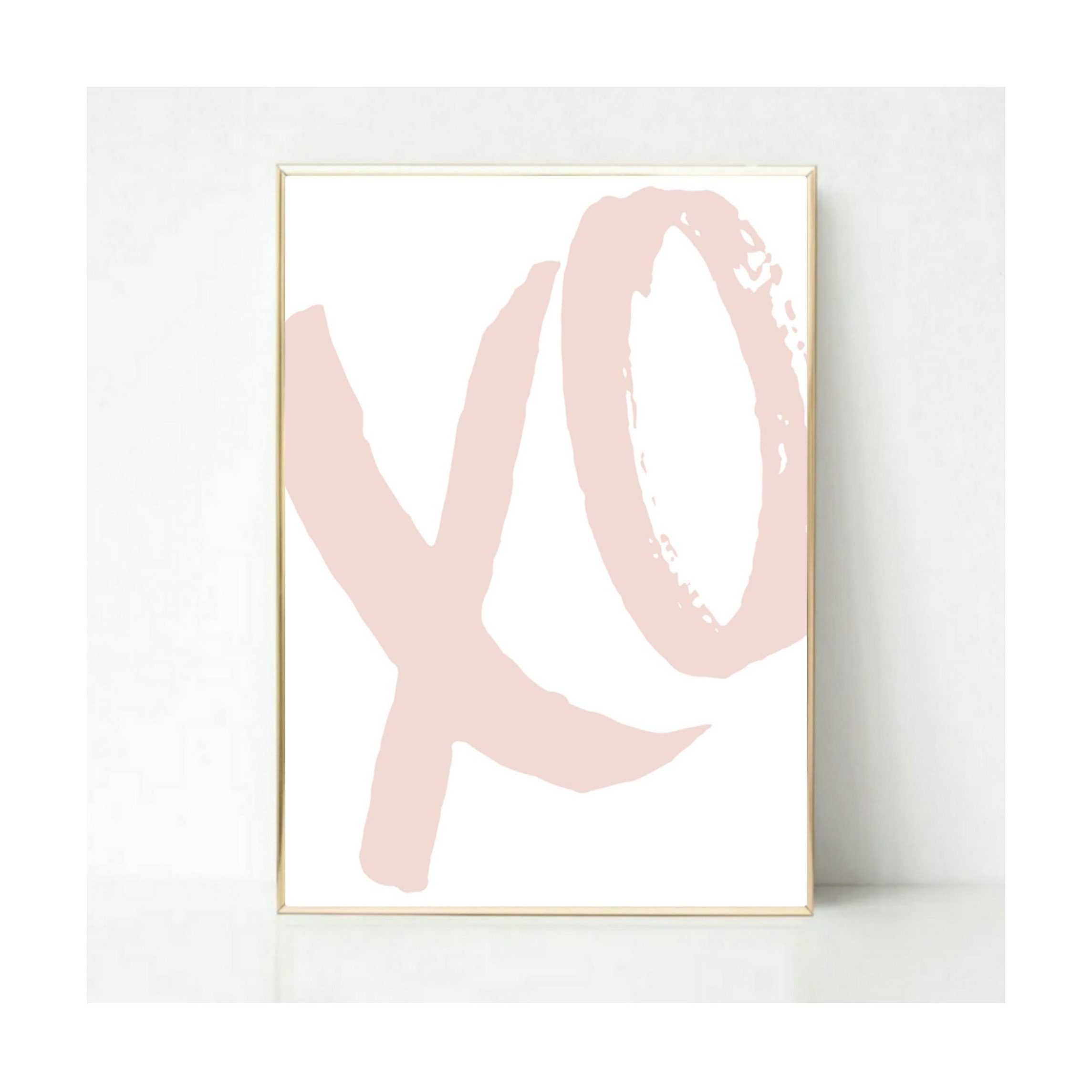 XO print Art Poster Home decor Etsy