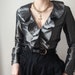 RARE Pure Taffeta Silk Silver Ruffles Romantic Shirt - Etsy