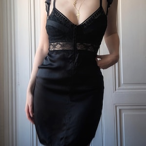 Black Lace Babydoll Dress - Etsy