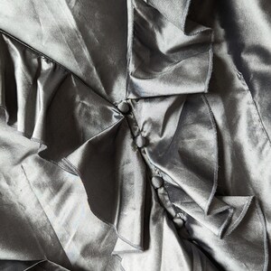 RARE Pure Taffeta Silk Silver Ruffles Romantic Shirt - Etsy
