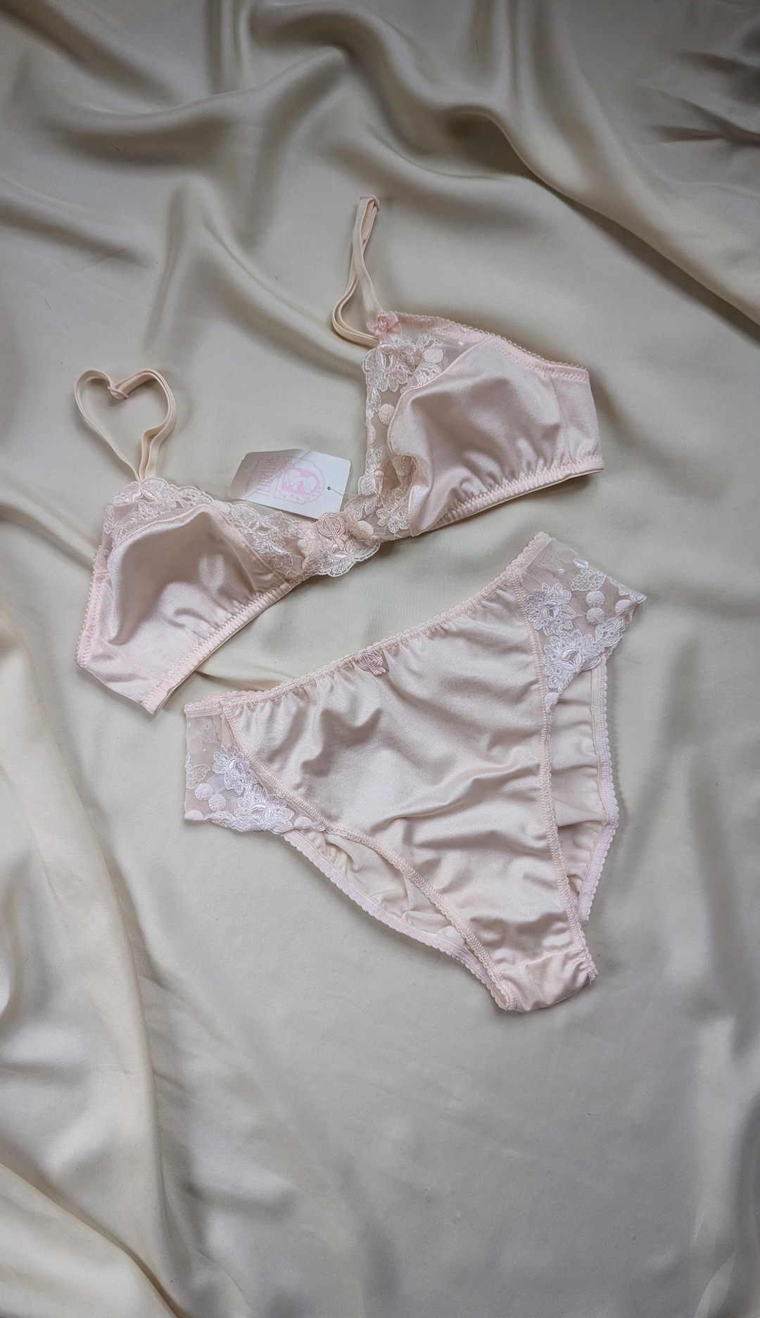 SUPER RARE Deadstock Designer Lingerie Set Embroidered 32 - Etsy