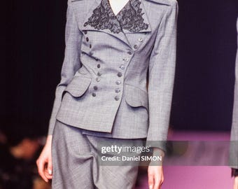 ARCHIVE Lolita Lempicka Paris Runway 1998 Black and Grey