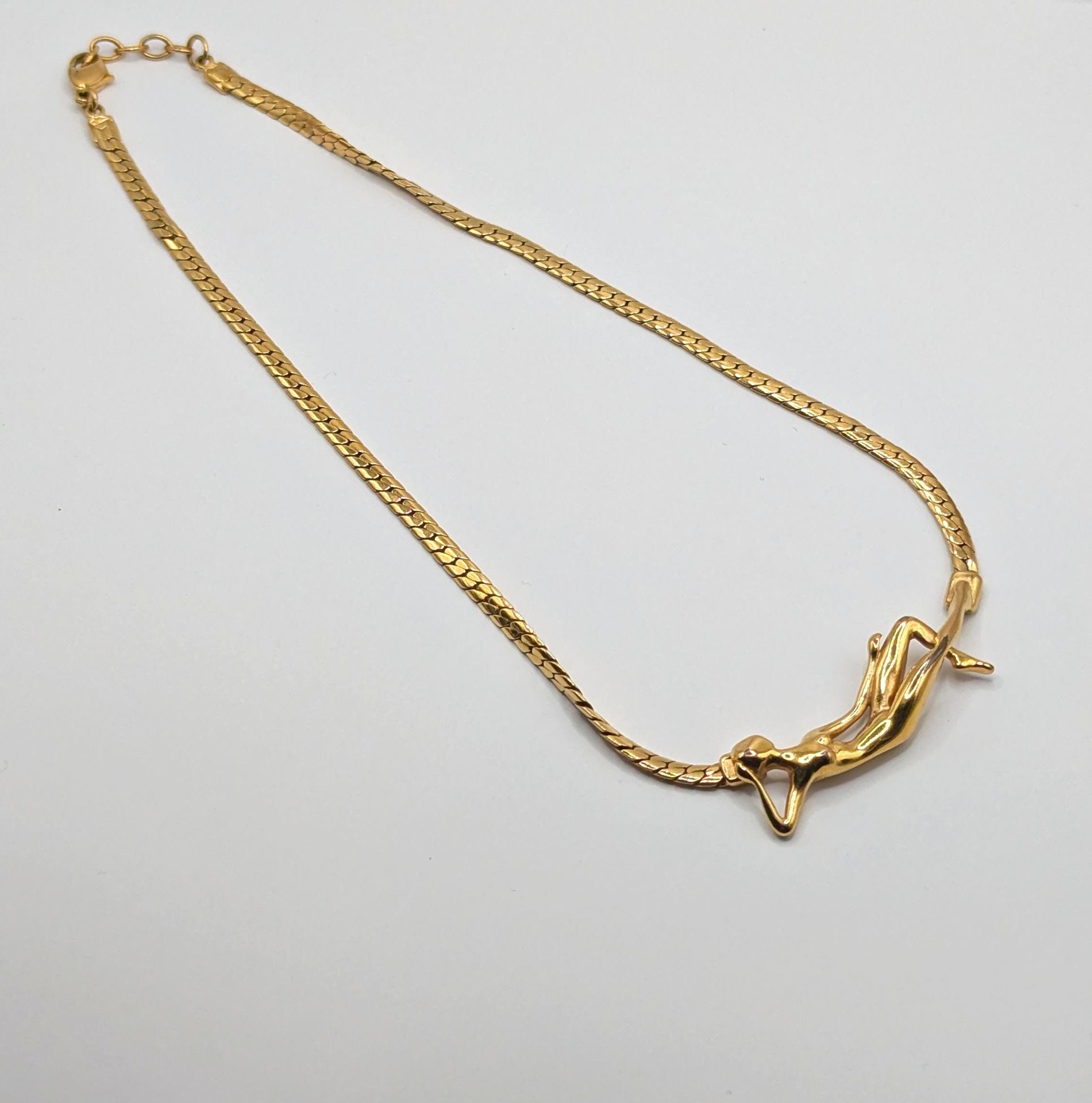 Pendentif Vintage Plaqué Or - Bijou Ancien De Bijouterie - Deadstock - Occasion