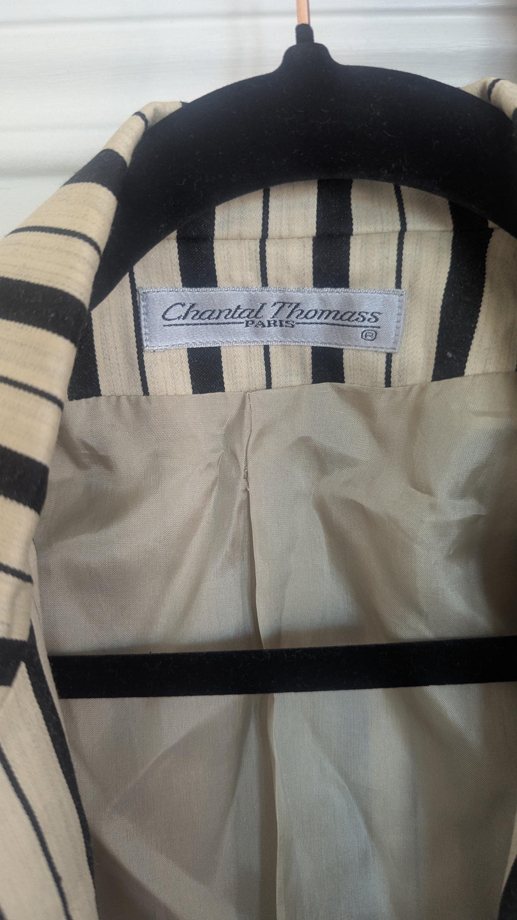 Chantal Thomass - Chantal Thomass  PARIS  ジャケット Vintage Chantal Thomass Striped Jacket: 1993 Paris Designer